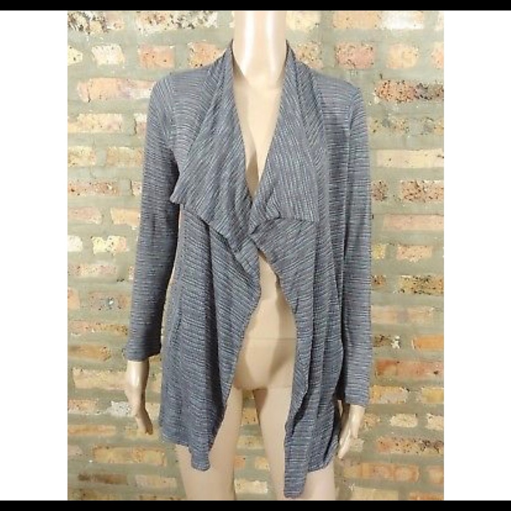 Anthropologie Splendid Gray Ribbed Cardigan
